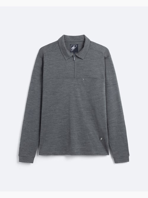 Polo Regular Stone   Manches longues - New Man - Kiabi