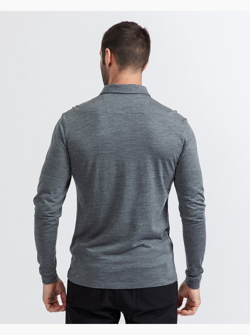 Polo Regular Stone   Manches longues - New Man Gris - Kiabi