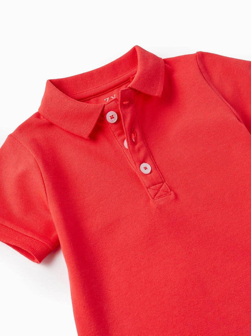 Polo rouge à manches courtes pour bébé garçon manches courtes PICASSO Rouge - Kiabi