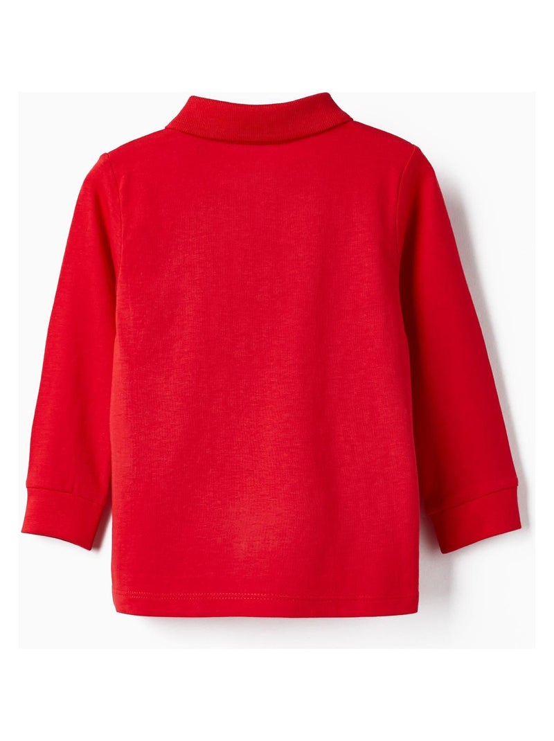 Polo rouge à manches longues pour bébé garçon manches longues ESSENTIALS LINE Rouge - Kiabi