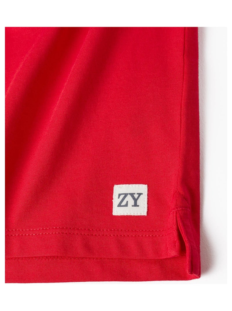 Polo rouge à manches longues pour bébé garçon manches longues ESSENTIALS LINE Rouge - Kiabi