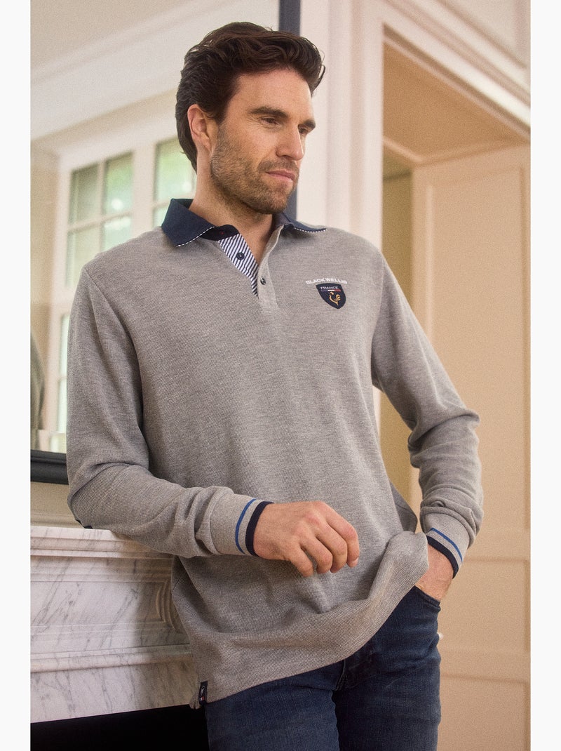 POLO RUGBY ORIGINS CASUAL Gris - Kiabi