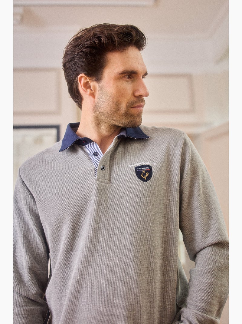 POLO RUGBY ORIGINS CASUAL Gris - Kiabi