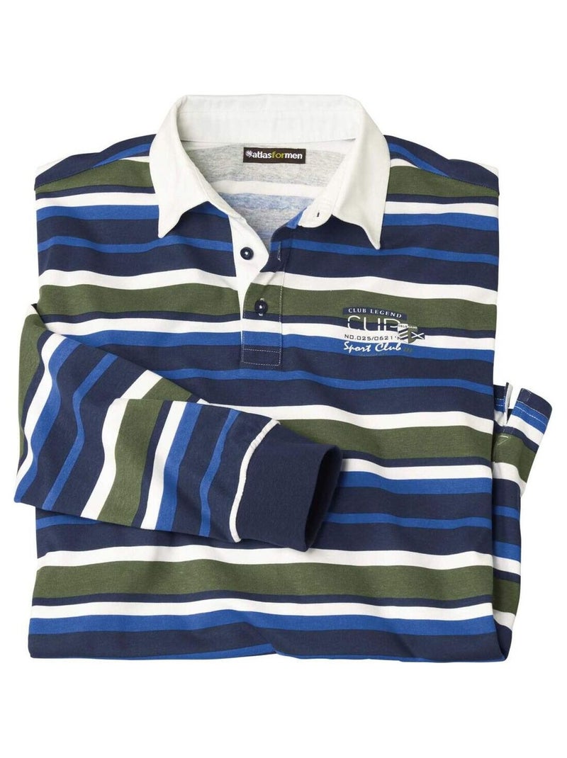 Polo Rugby Rayé Sport Club  - Atlas For Men Multicolore - Kiabi