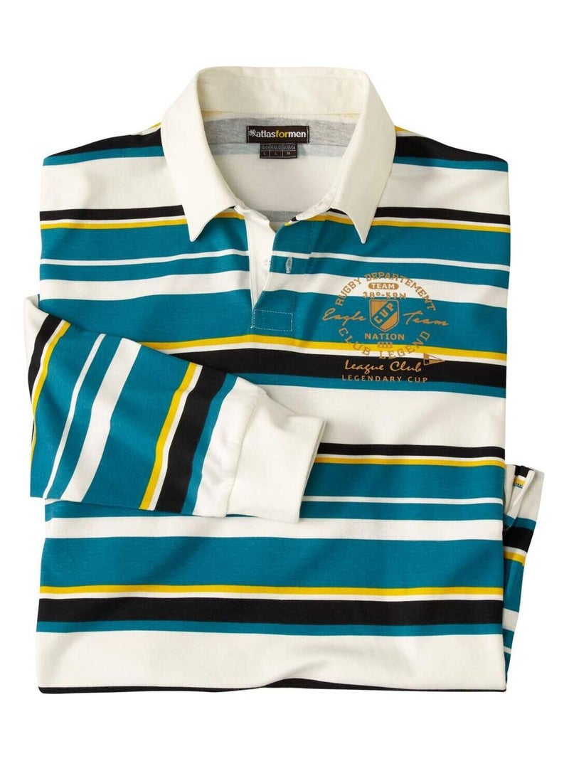 Polo Rugby Rayé Sportwear  - Atlas For Men Multicolore - Kiabi