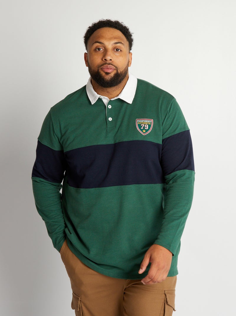 Polo rugby vert - Kiabi