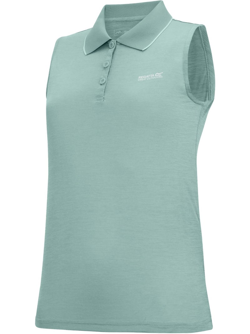 Polo sans manches tima - regatta Bleu turquoise - Kiabi