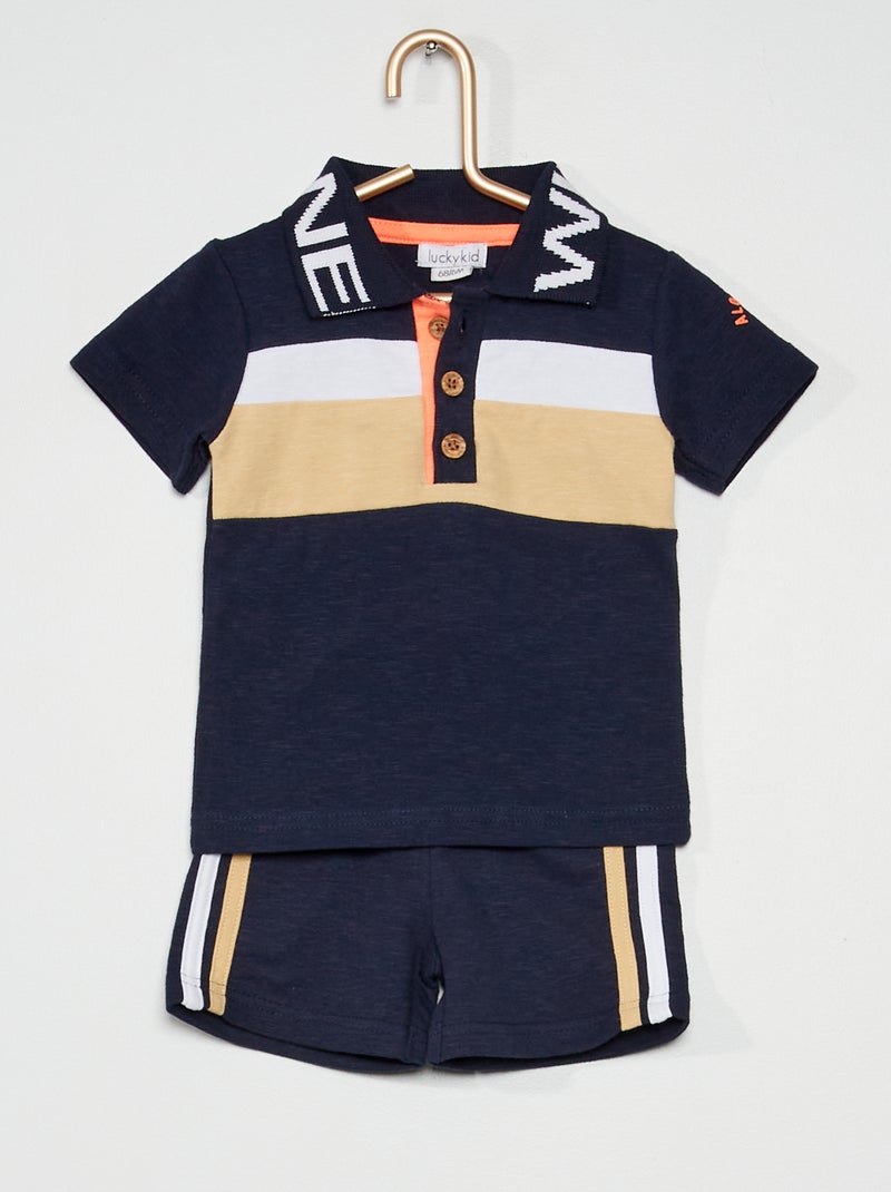 Polo + short beige - Kiabi