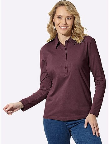 Polo sportif manche longues - taille standard - moda vilona