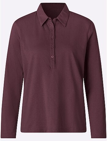 Polo sportif manche longues - taille standard - moda vilona