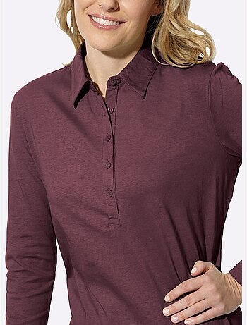 Polo sportif manche longues - taille standard - moda vilona