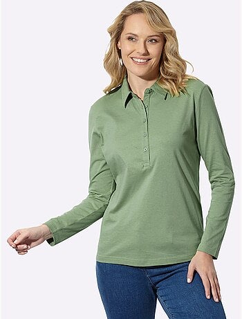 Polo sportif manche longues - taille standard - moda vilona