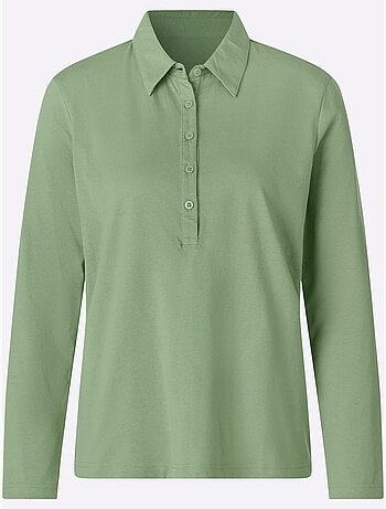 Polo sportif manche longues - taille standard - moda vilona