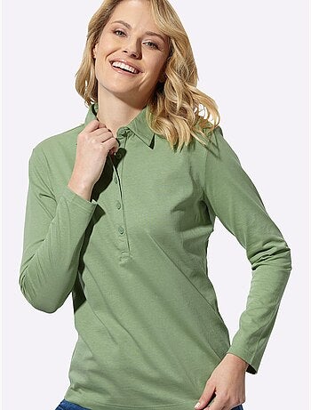 Polo sportif manche longues - taille standard - moda vilona
