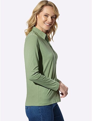 Polo sportif manche longues - taille standard - moda vilona