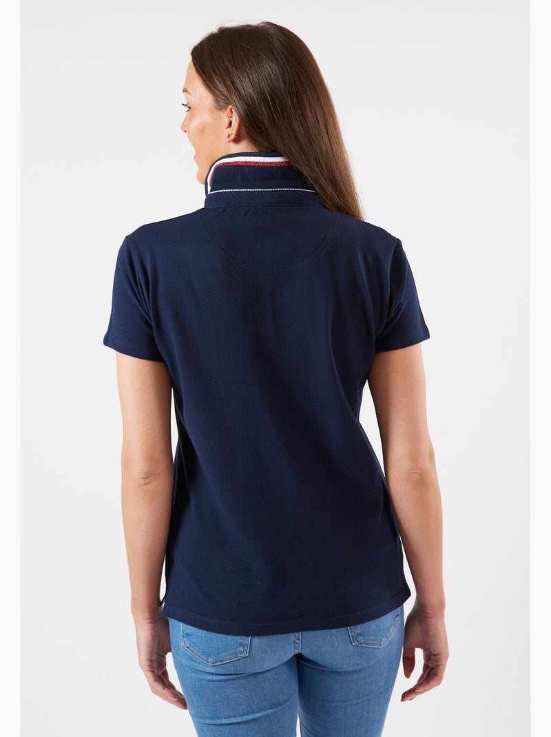 POLO SPORTY CHIC Bleu Bleu marine - Kiabi