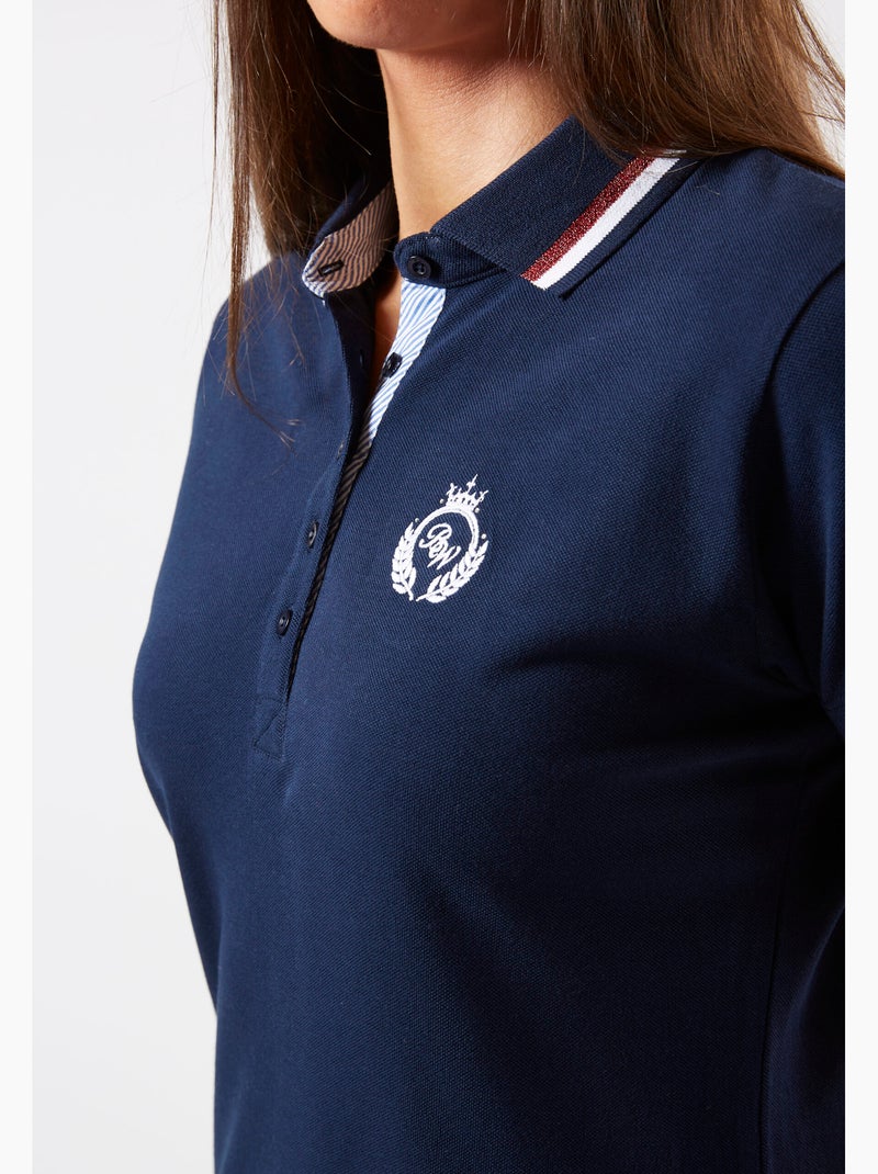 POLO SPORTY CHIC Bleu Bleu marine - Kiabi