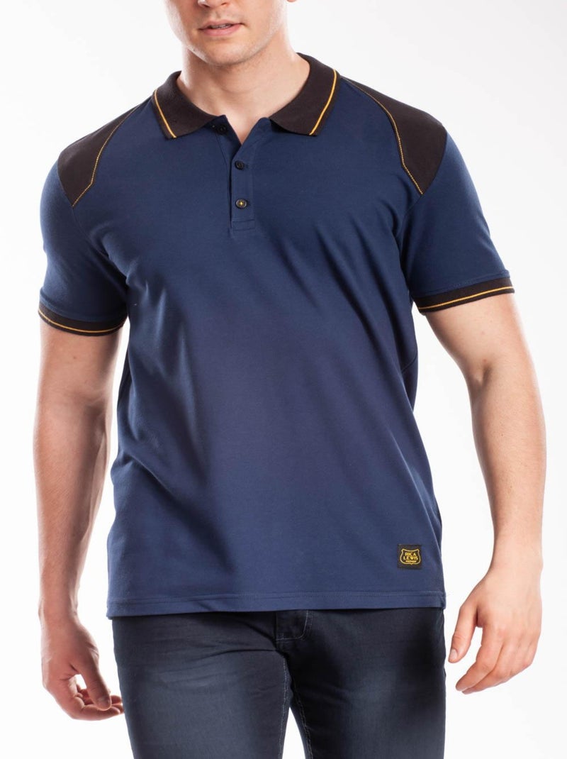Polo stretch renforcé WORKPOL 'Rica Lewis' Bleu - Kiabi