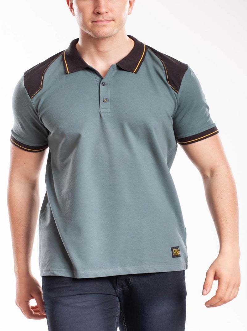 Polo stretch renforcé WORKPOL 'Rica Lewis' Vert - Kiabi