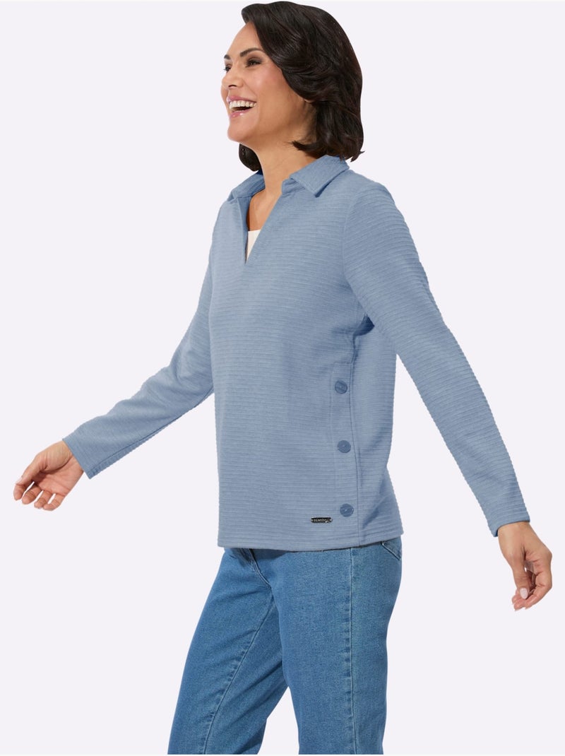 Polo Structure Indéformable - Taille Standard - Witt Bleu jean - Kiabi