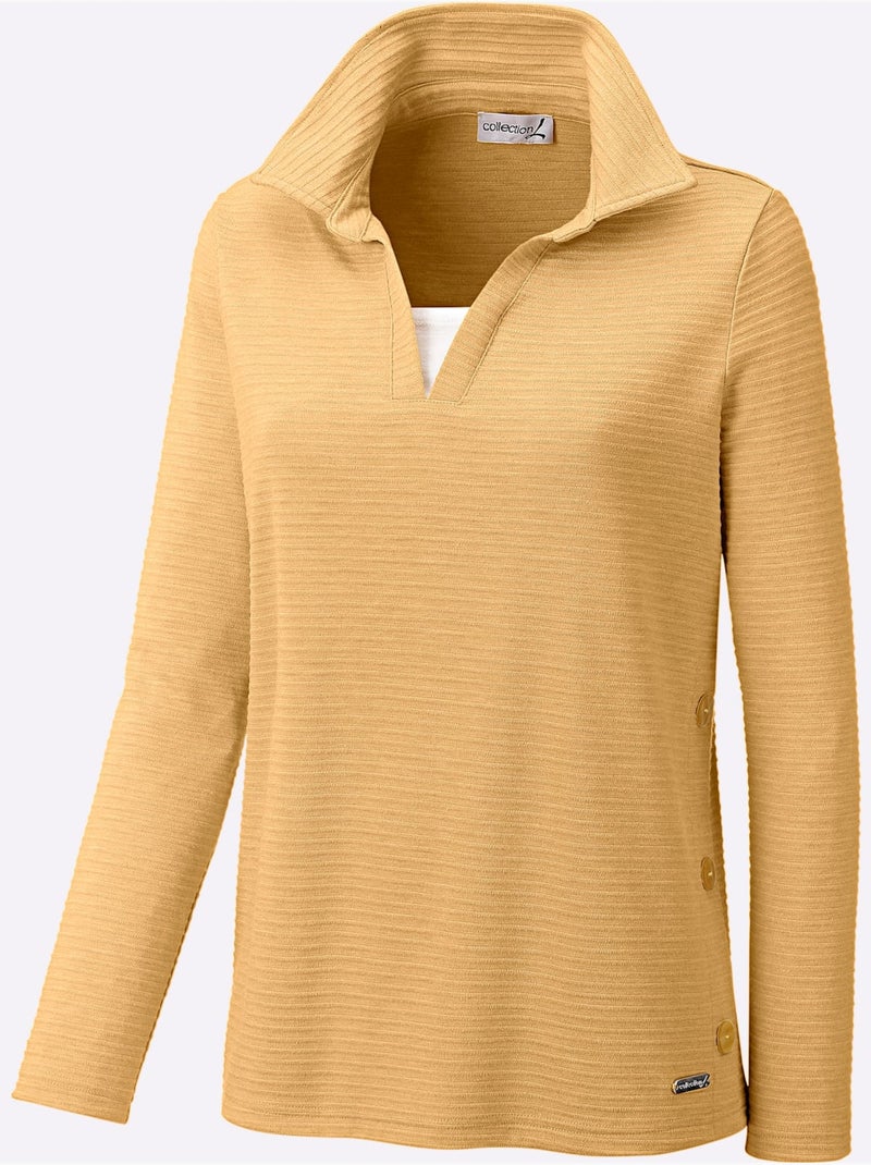 Polo Structure Indéformable - Taille Standard - Witt Ocre - Kiabi