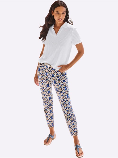 Polo Structure Jacquard - Taille Standard - helline - Kiabi