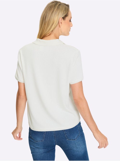 Polo Structure Jacquard - Taille Standard - helline - Kiabi