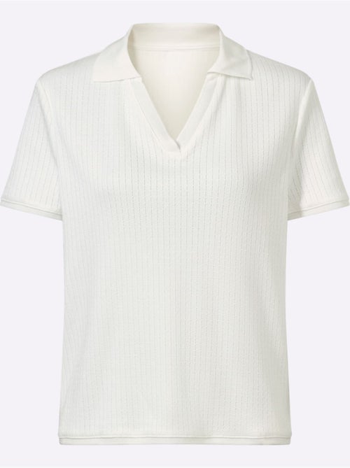 Polo Structure Jacquard - Taille Standard - helline - Kiabi