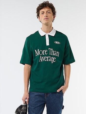 Polo style rugby à manches courtes