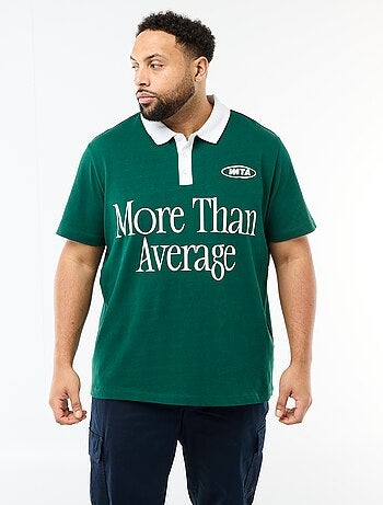 Polo style rugby à manches courtes