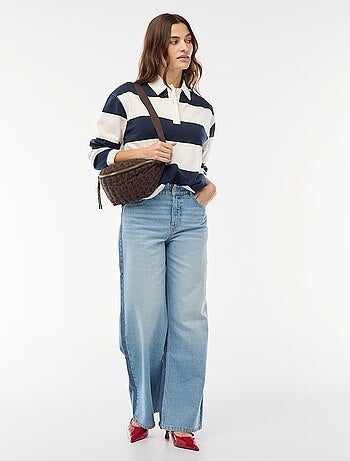 Polo style rugby à manches longues