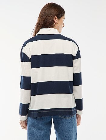 Polo style rugby à manches longues