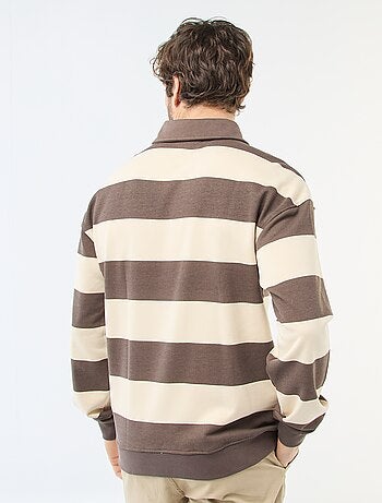 Polo style rugby à manches longues