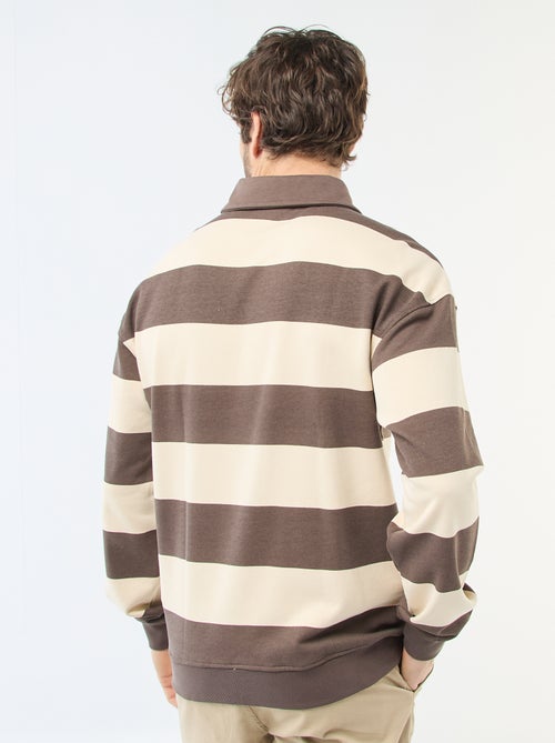 Polo style rugby à manches longues - Kiabi