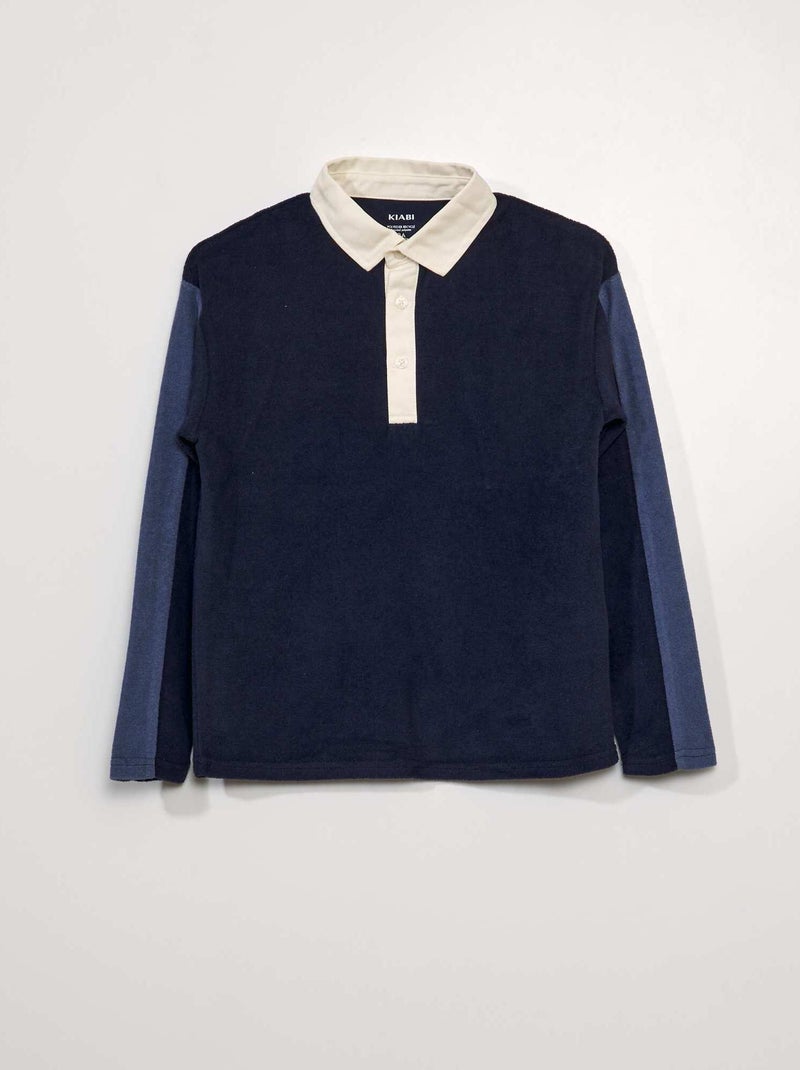 Polo style rugby Bleu - Kiabi