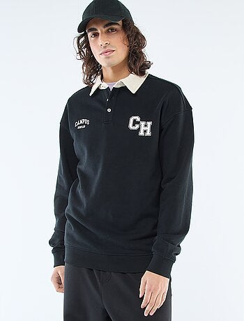 Polo style rugby manches longues