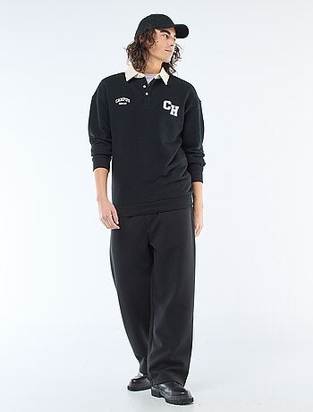 Polo style rugby manches longues