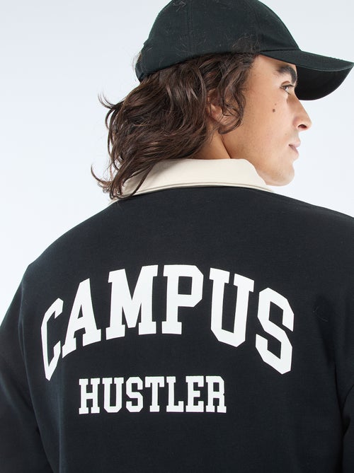 Polo style rugby manches longues - Kiabi