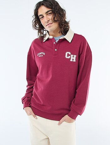 Polo style rugby manches longues