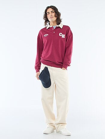 Polo style rugby manches longues