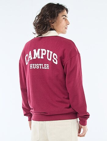 Polo style rugby manches longues