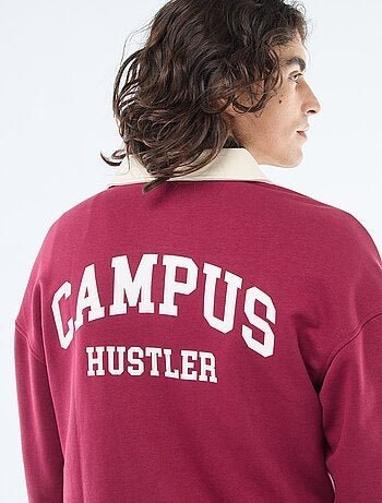 Polo style rugby manches longues