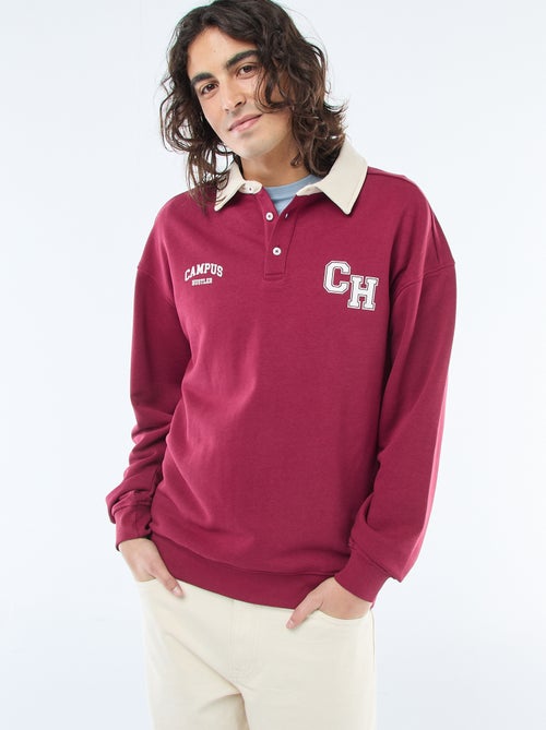 Polo style rugby manches longues - Kiabi