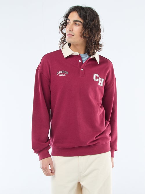 Polo style rugby manches longues - Kiabi