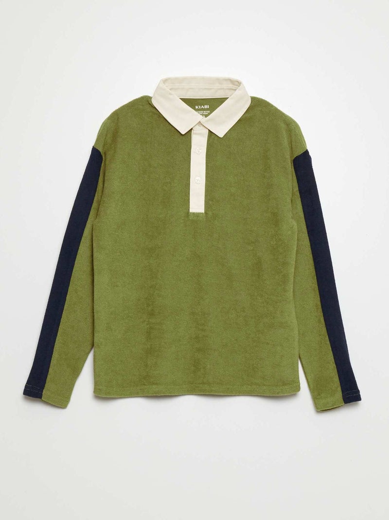 Polo style rugby Vert - Kiabi