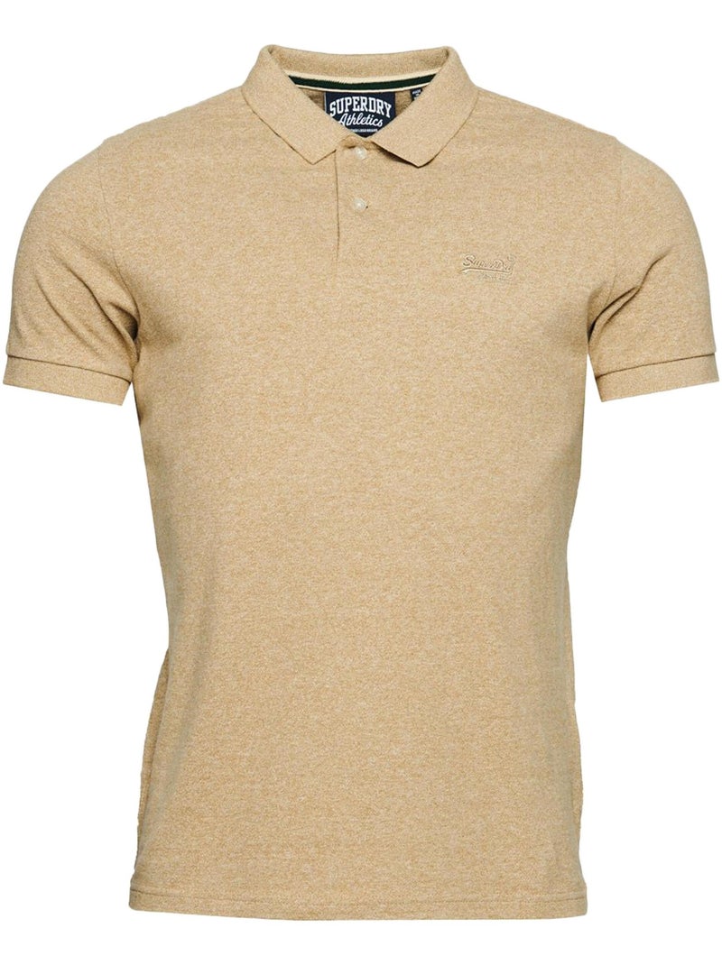 Polo SuperDry Classic Pique Marron - Kiabi