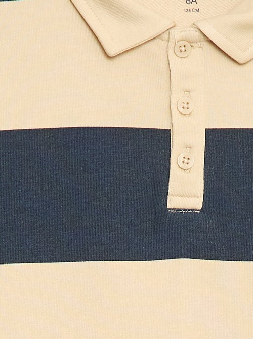 Polo sweat à rayures - Kiabi Polo sweat à rayures - Kiabi
