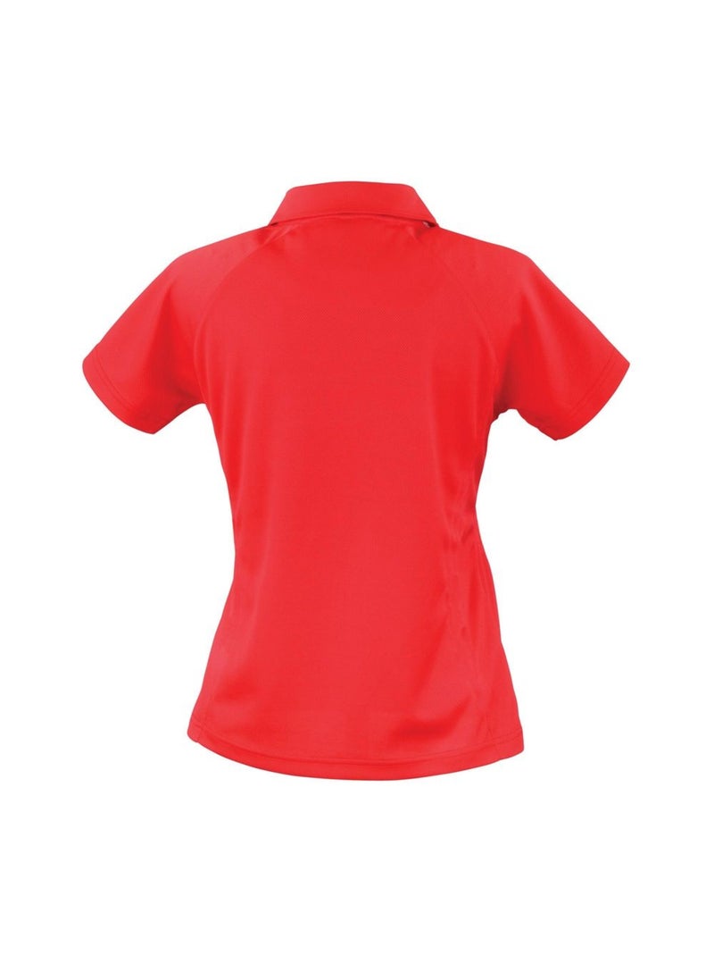 Polo team spirit femmes/dames - spiro Blanc Rouge Blanc - Kiabi