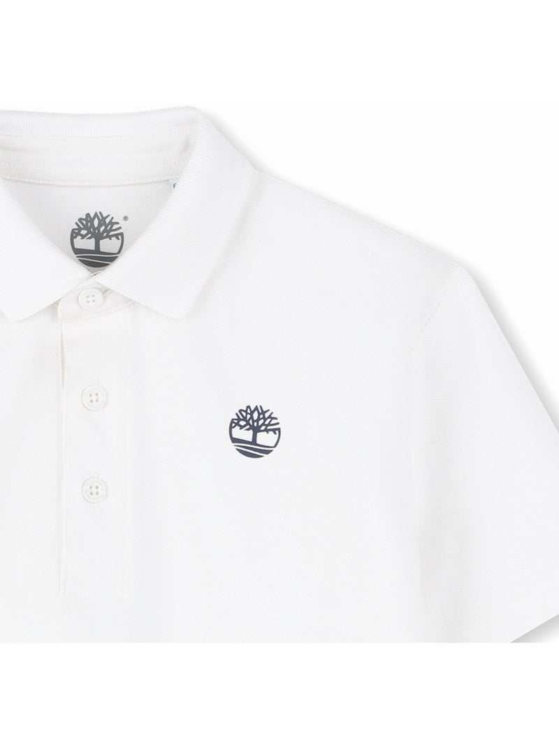 Polo Timberland à logo Blanc - Kiabi
