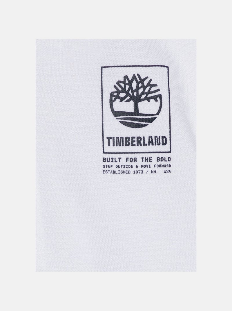 Polo Timberland manches courtes Blanc - Kiabi